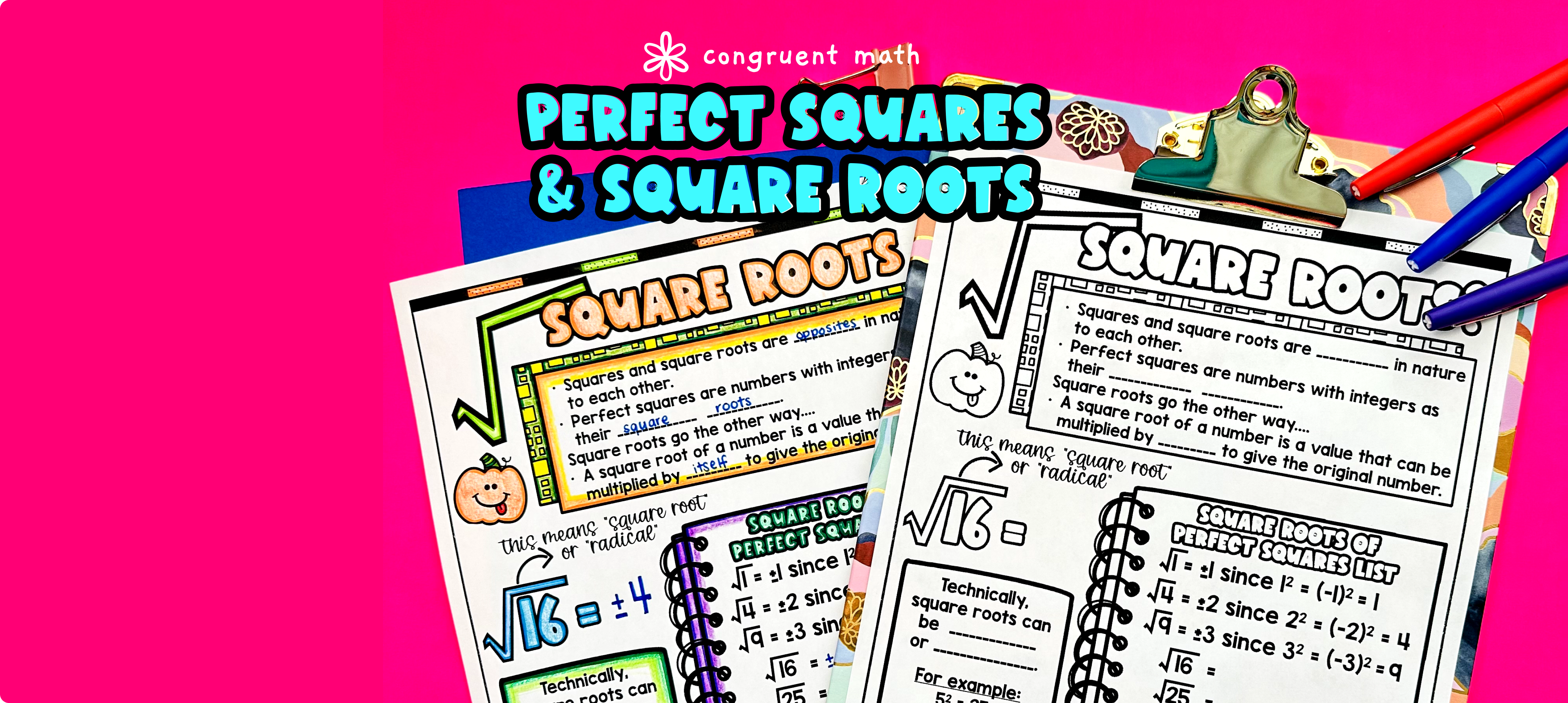 Perfect Squares & Square Roots Lesson Plan