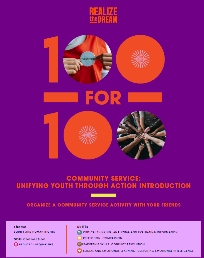 Campaign Guide: Intro to Community Service - Unifying Youth Through Action