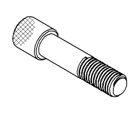 Screw Straight Knurled Head 3/4-10 Bolt